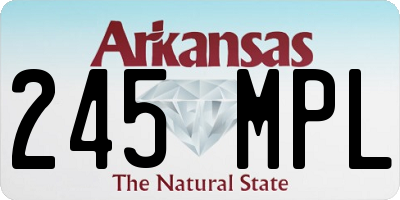 AR license plate 245MPL