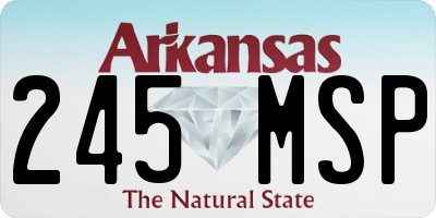 AR license plate 245MSP