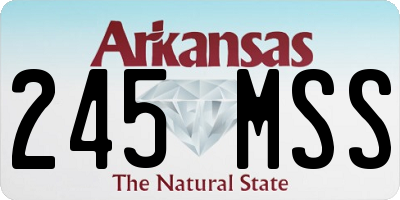 AR license plate 245MSS