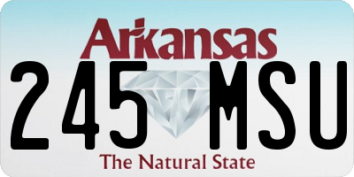 AR license plate 245MSU