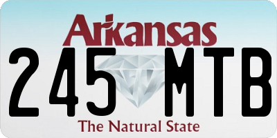 AR license plate 245MTB