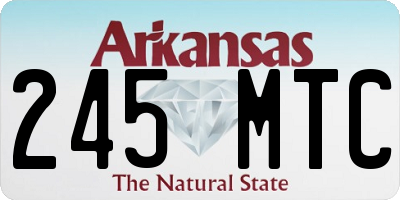 AR license plate 245MTC