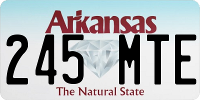AR license plate 245MTE