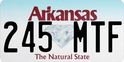 AR license plate 245MTF