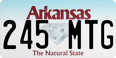 AR license plate 245MTG