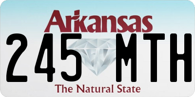 AR license plate 245MTH