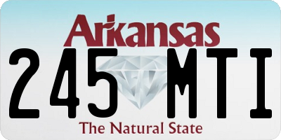 AR license plate 245MTI