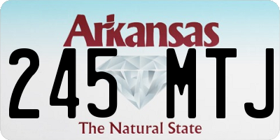 AR license plate 245MTJ