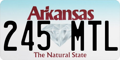 AR license plate 245MTL
