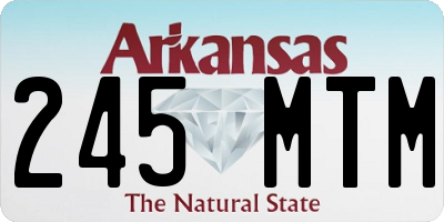AR license plate 245MTM