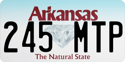 AR license plate 245MTP