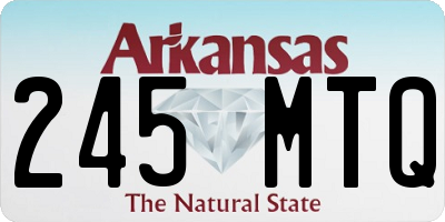 AR license plate 245MTQ