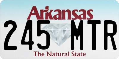 AR license plate 245MTR