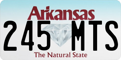 AR license plate 245MTS