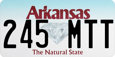 AR license plate 245MTT