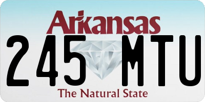 AR license plate 245MTU