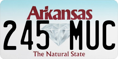 AR license plate 245MUC