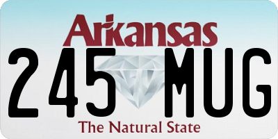 AR license plate 245MUG