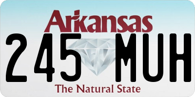 AR license plate 245MUH