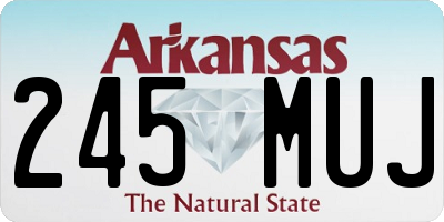AR license plate 245MUJ