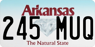 AR license plate 245MUQ