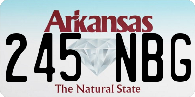 AR license plate 245NBG