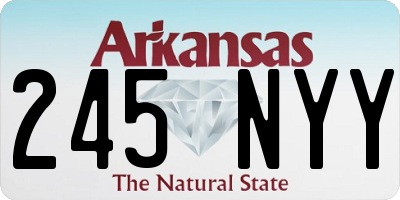 AR license plate 245NYY