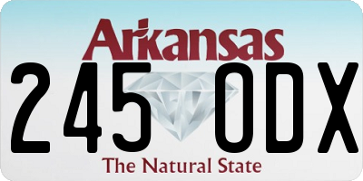 AR license plate 245ODX