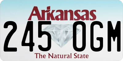 AR license plate 245OGM