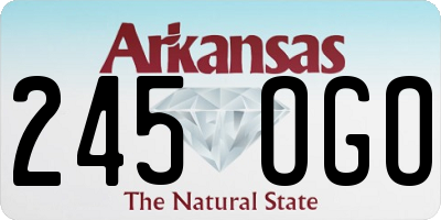 AR license plate 245OGO