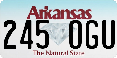 AR license plate 245OGU