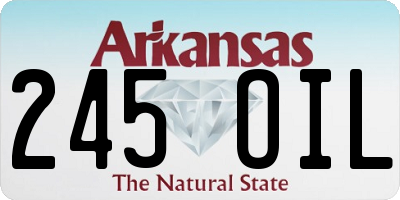 AR license plate 245OIL