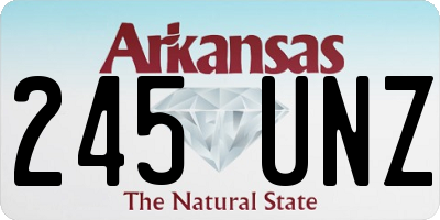 AR license plate 245UNZ