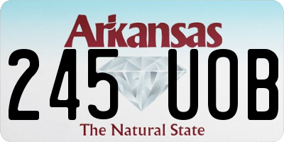 AR license plate 245UOB