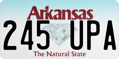 AR license plate 245UPA