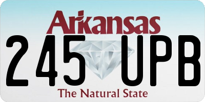 AR license plate 245UPB