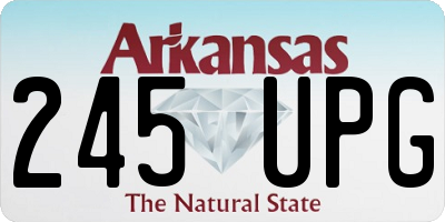 AR license plate 245UPG