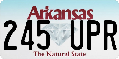AR license plate 245UPR