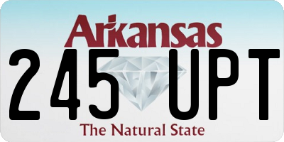 AR license plate 245UPT