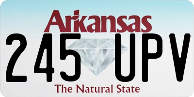 AR license plate 245UPV