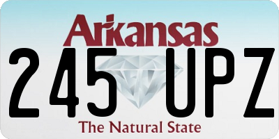 AR license plate 245UPZ