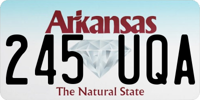 AR license plate 245UQA
