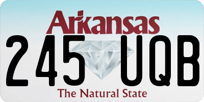 AR license plate 245UQB