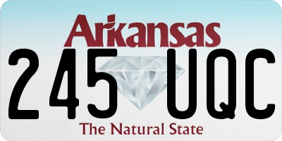 AR license plate 245UQC