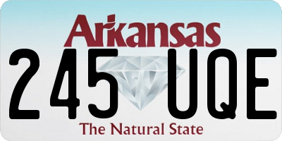 AR license plate 245UQE