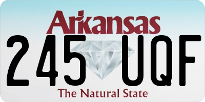 AR license plate 245UQF