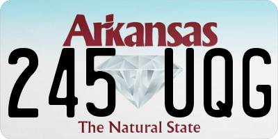AR license plate 245UQG