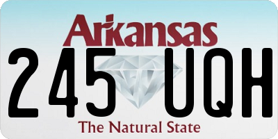 AR license plate 245UQH