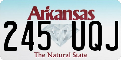 AR license plate 245UQJ