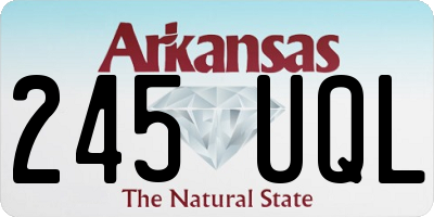 AR license plate 245UQL